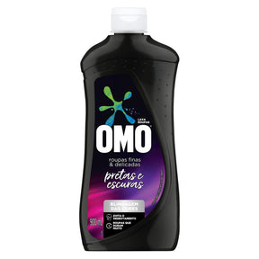 Kit com 2 Lava Roupas Líquido Omo Roupas Finas e Delicadas Pretas e Escuras 900ml