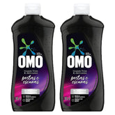 Kit com 2 Lava Roupas Líquido Omo Roupas Finas e Delicadas Pretas e Escuras 900ml